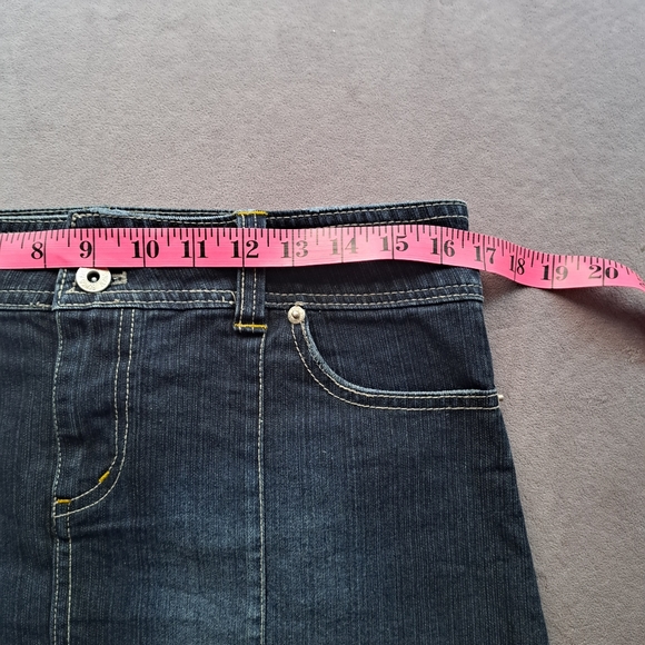 Sz 7 Bongo dark wash denim miniskirt - Picture 4 of 10